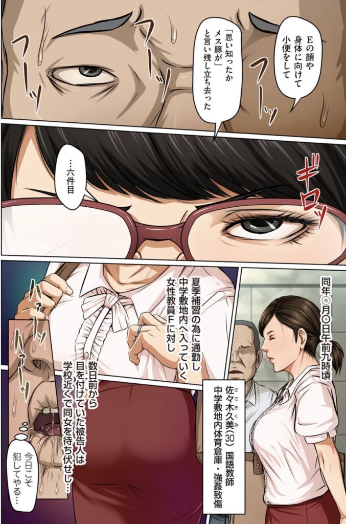 6件目の強姦事件の回想。より女監察官の目が鋭く光る。