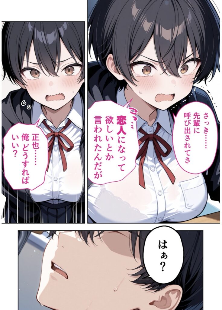 恋人との付き合い方について正也へ相談する山上祥