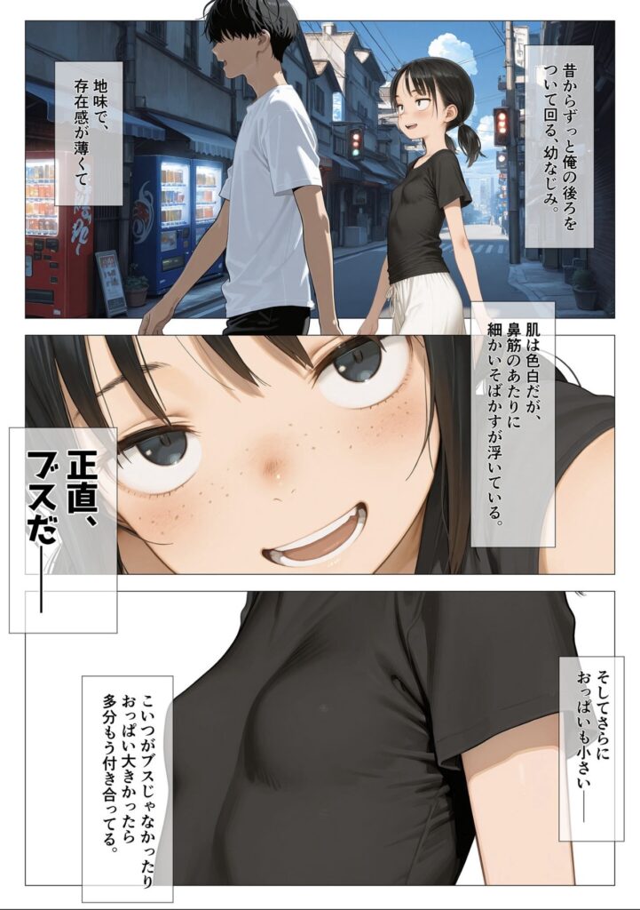 大学から一緒に帰る悠真と幼馴染の千佳