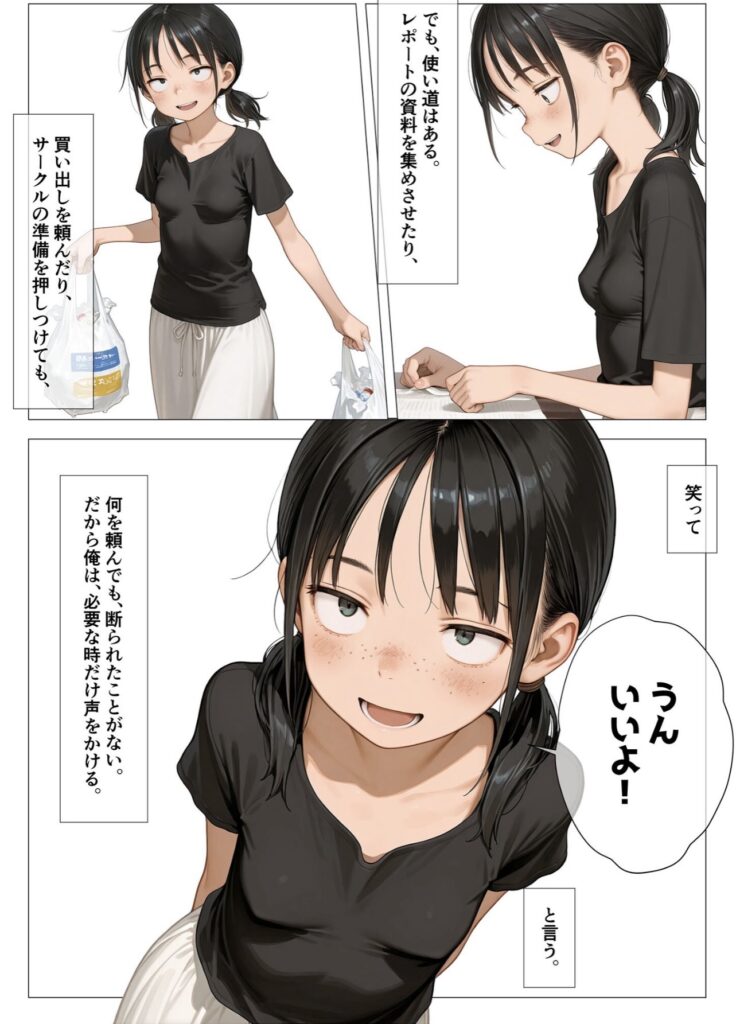 悠真から頼まれた買い物や資料集めを引き受ける千佳